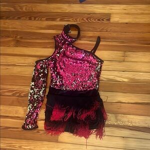 Sequin Kids Costume - Pink and Black